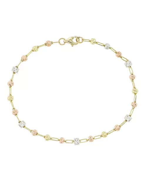 14K MULTI COLOR BALL BRACELET