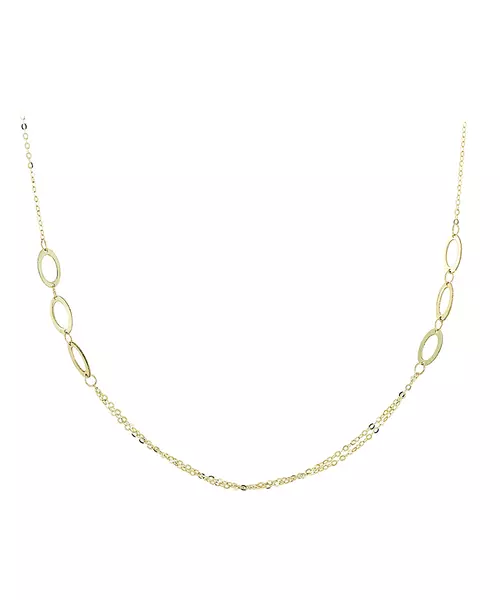 14k double tone necklace