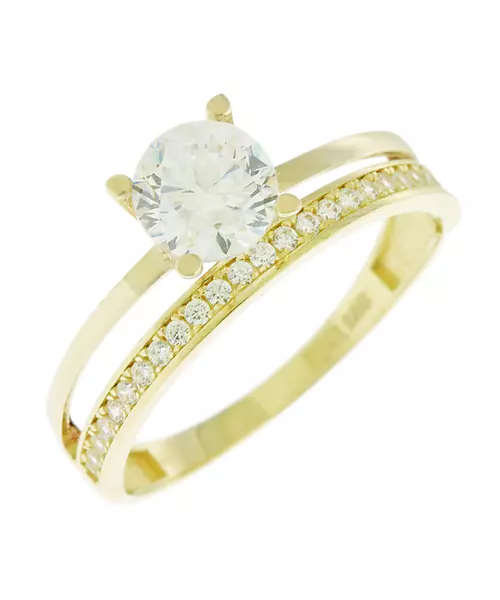 14K CUBIC ZIRCON PROMISE RING