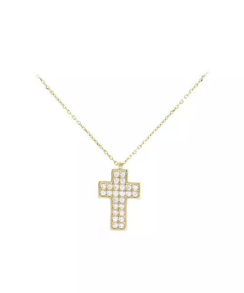 14K CROSS NECKLACE