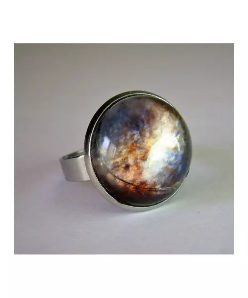 "Galaxy" Resin Art Ring