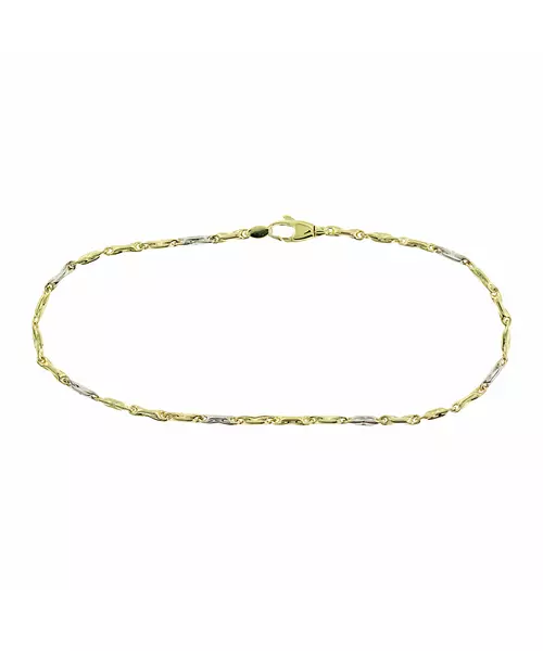 14K GOLD 2 TONE BRACELET