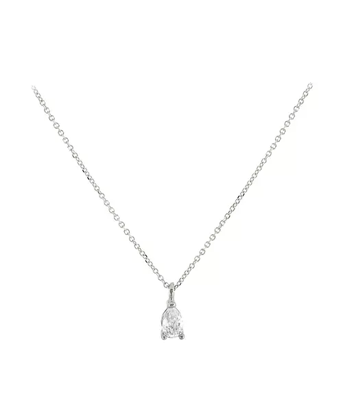 14K GOLD CUBIC ZIRCON NECKLACE