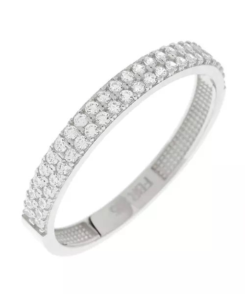 14K WHITE GOLD HALF ETERNITY RING