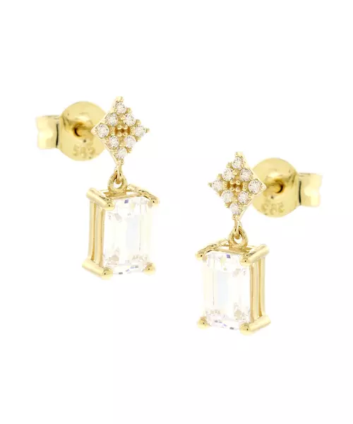 14K CZ EARRINGS