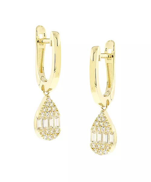 14K CZ EARRINGS