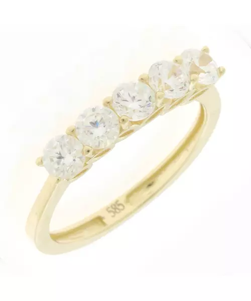 14K GOLD HALF ETERNITY RING