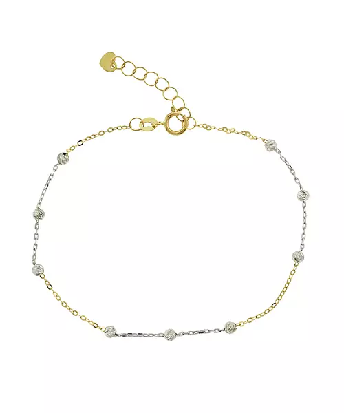 14K GOLD 2 TONE BRACELET