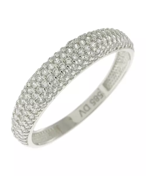 14K WHITE GOLD RING