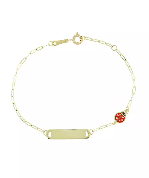 14K GOLD ID BRACELET