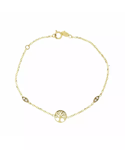 14K GOLD TREE OF LIFE BRACELET