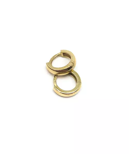 9K GOLD HOOPS EARRING