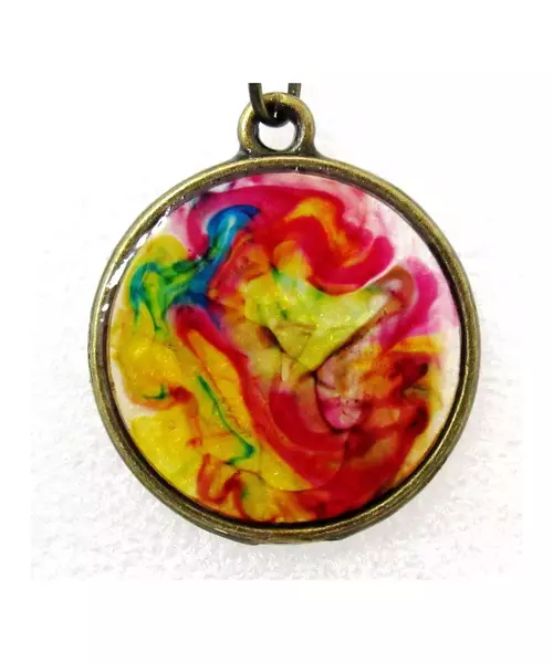 Resin Art "Colorful Life" Necklace