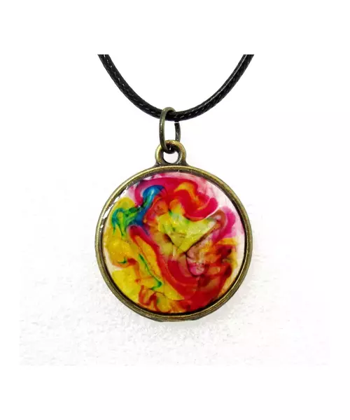 Resin Art "Colorful Life" Necklace