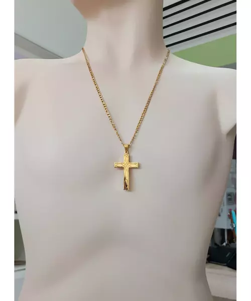 "Lights Cross - Gold" Cross for Men