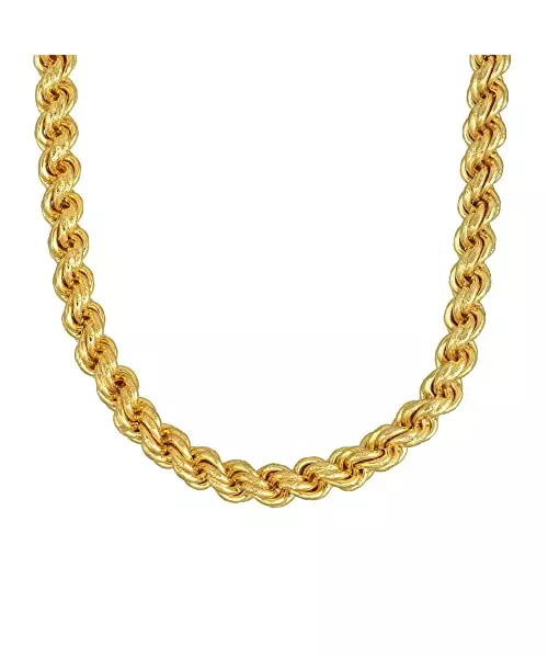 18K GOLD 60CM ROPE CHAIN