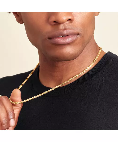 18K GOLD 60CM ROPE CHAIN