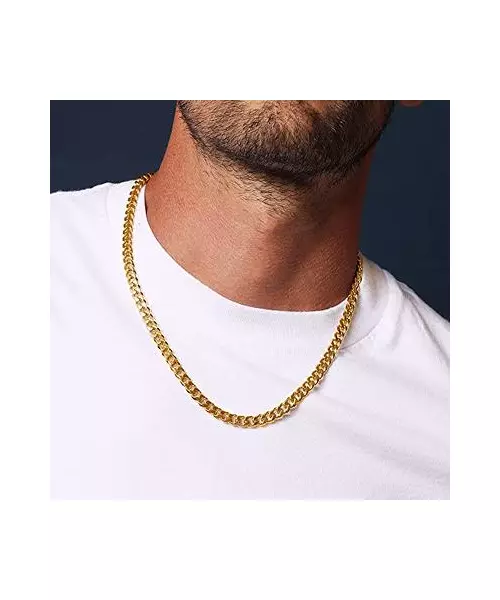 18K GOLD 60CM GURMET CHAIN NECKLACE