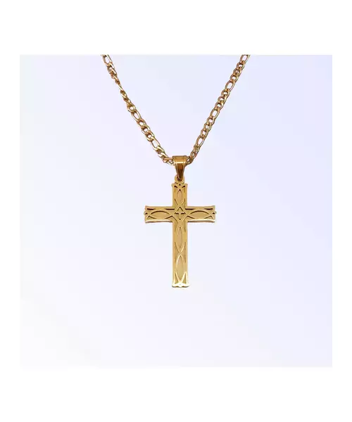 "Lights Cross - Gold" Cross for Men