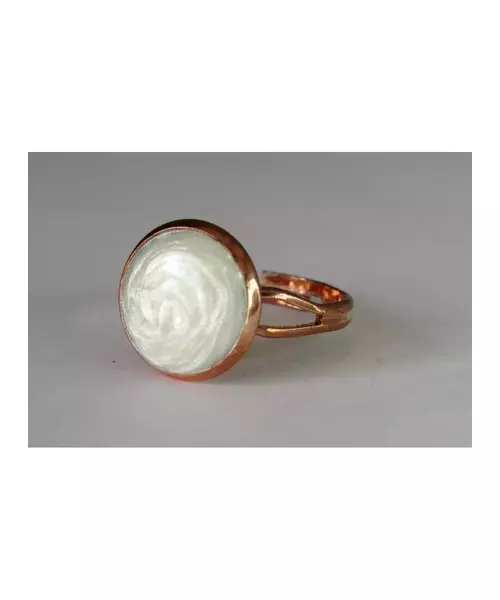 "Simply White" Ring