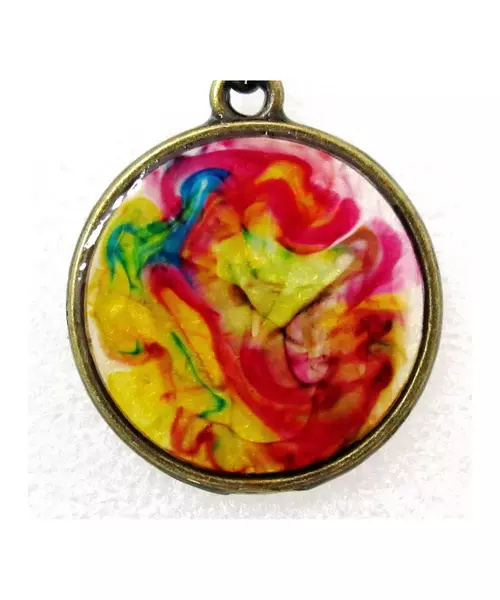 Artistic handmade necklace "Colorful Life"