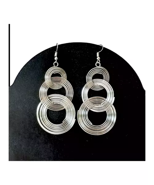 Earrings "3L Circles" silver