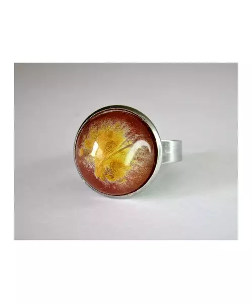 "Explosion of Light" Resin Art Ring