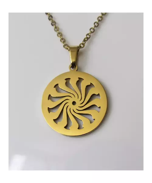 "Chic & Simple -Sun" Gold Color Necklace