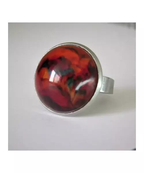 "Emotions" Resin Art Ring