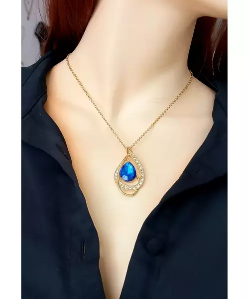 Blue Pendant - Earrings