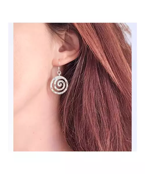 Silver Earrings "Spiral" (S925)