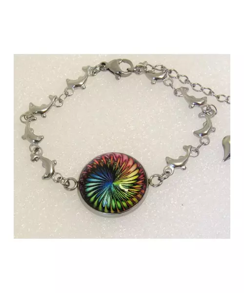 "Multiple Colors-4" Chain Bracelet