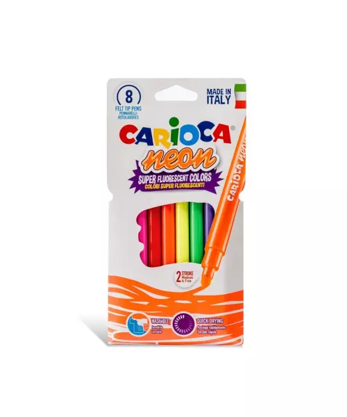 Μαρκαδόροι Ζωγραφικής Fluorecent Colours Carioca Neon 8 Τεμ.