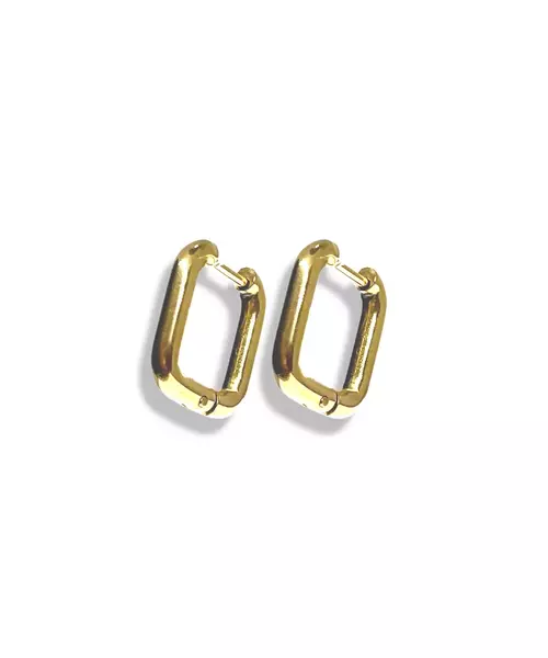 Hoops square - Stainless Steel Gold Plated