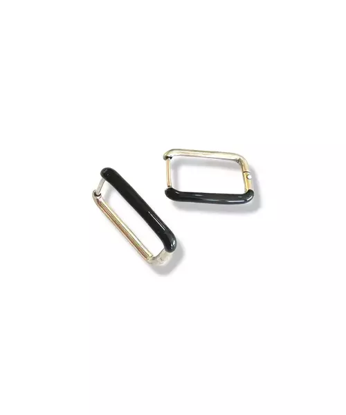 Hoops black enamel - Stainless Steel