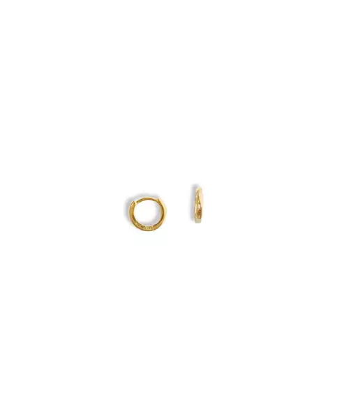 Mini hoops 8mm - Silver 925 Gold Plated