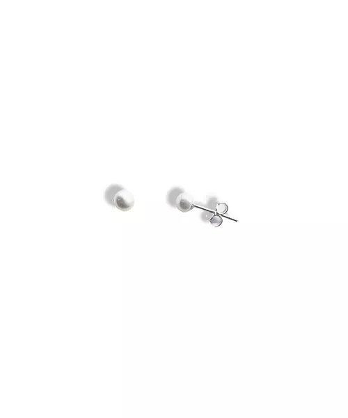 Pearl Earrings 4mm - Silver 925