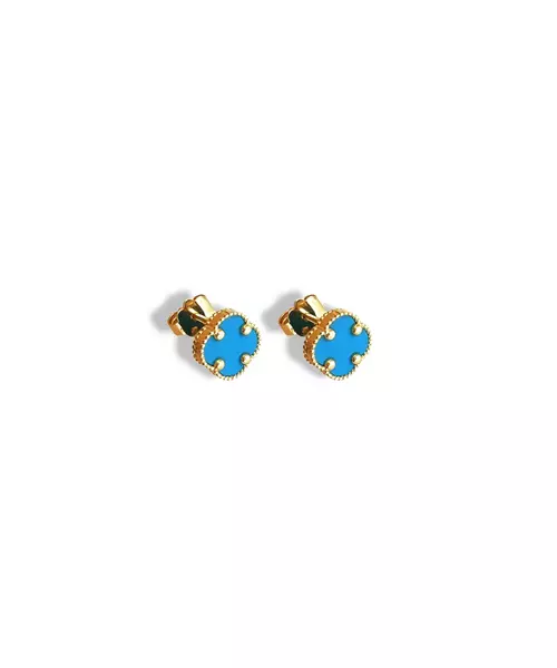 9ct Gold Earrings with Turquoise