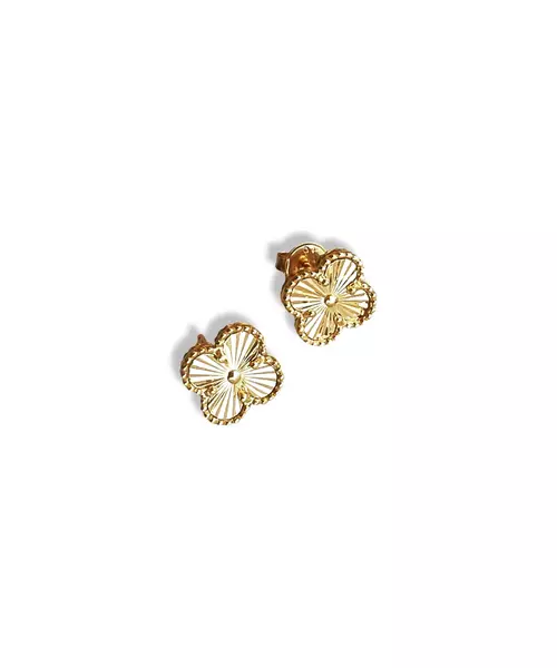 9ct Gold Earrings Diamond Cut