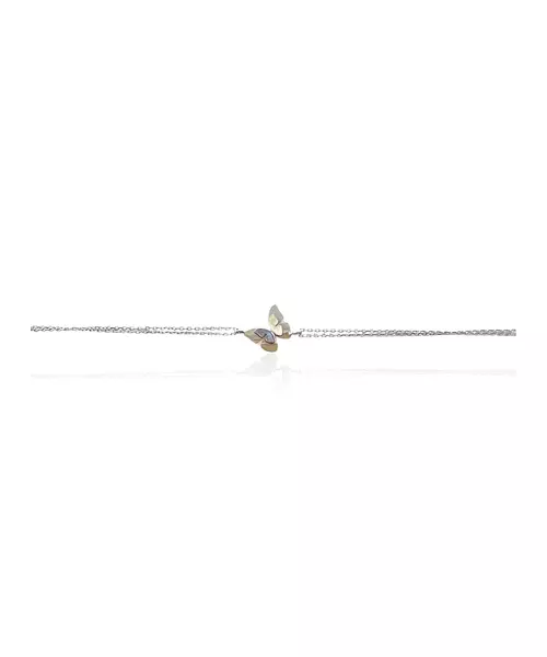 9ct White Gold Bracelet butterfly