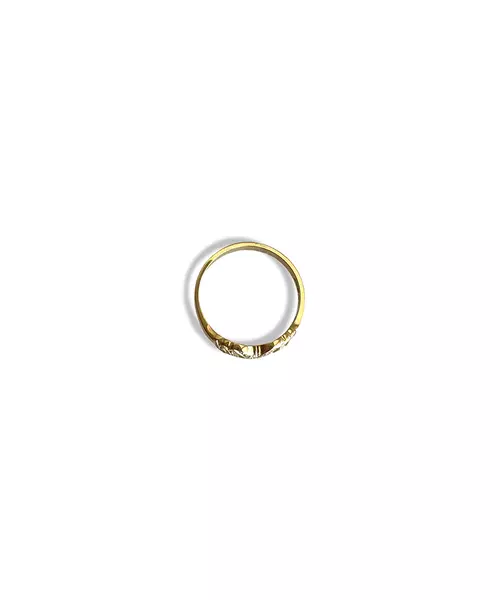 9ct Gold Vintage Ring with zircons