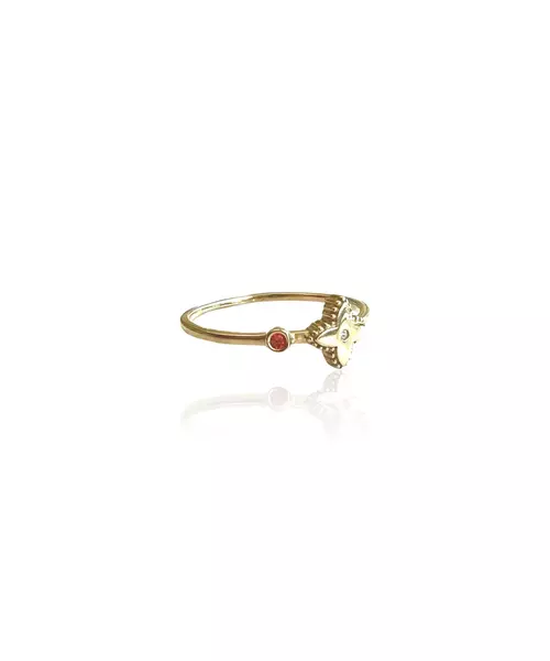 9ct Gold Ring with zircons