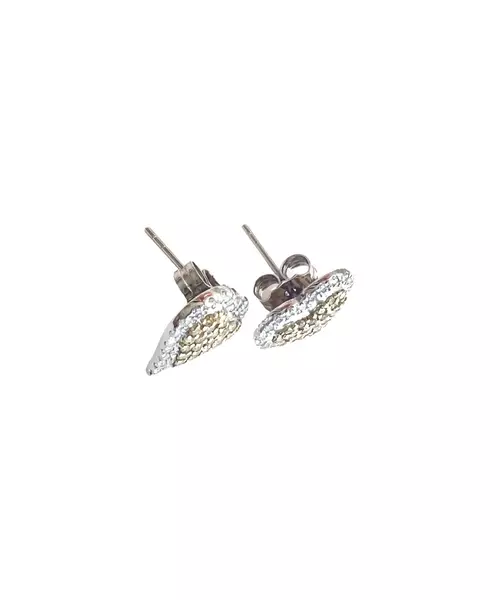 18ct White Gold Earrings with Yellow Fancy Diamonds