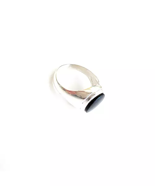 Black Onyx Ring - Silver 925