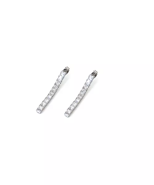 Long Evening Earrings Stainless Steel