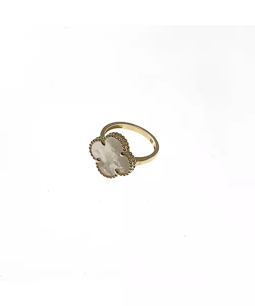 9ct Yellow Gold Ring with Mother of Pearl