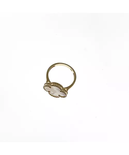 9ct Yellow Gold Ring with Mother of Pearl