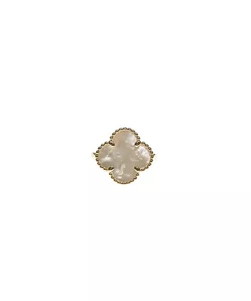 9ct Yellow Gold Ring with Mother of Pearl