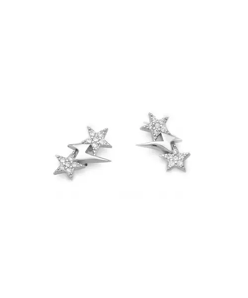 Mini Stars Earrings - Silver 925