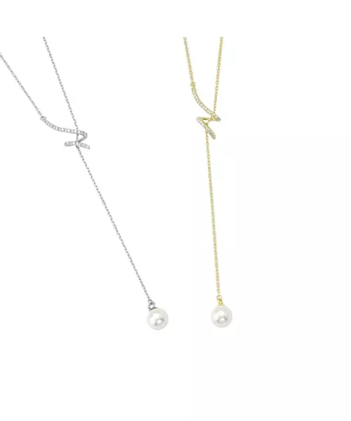 Necklace with pearl - Silver 925 Gold Plated